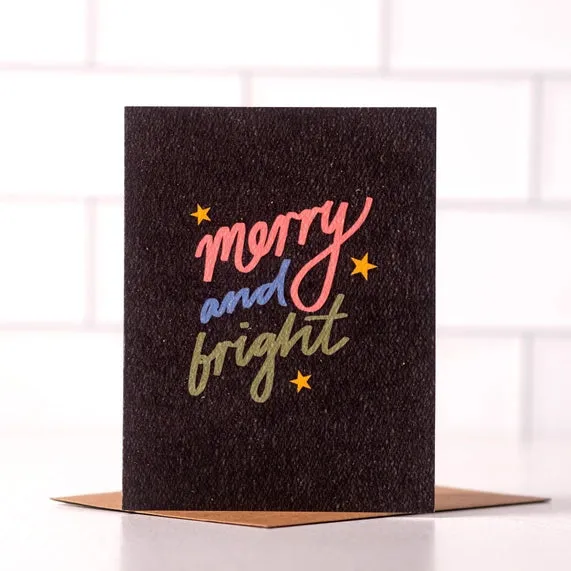 Wholesale Merry And Bright Christmas Card | Holiday | Greeting Cards